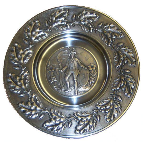 Prunk-Teller Bayerischer Schütze Prunk-Teller "Bayerischer Schütze"