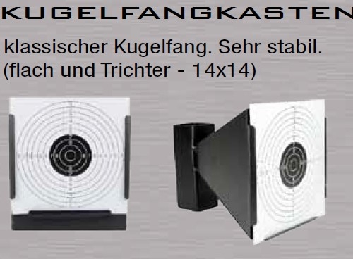 First Strike Kegelfangkasten Trichter (14 x 14) First Strike Kugelfangkasten Trichter (14 x 14 cm)