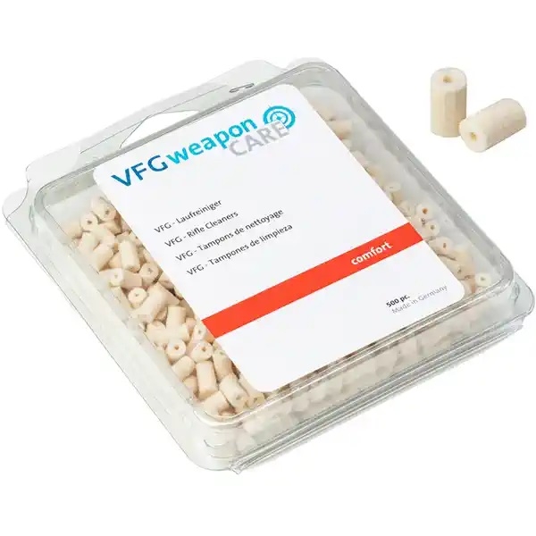VFG .22 Laufreiniger (Filzpfropfen) 500 Stück VFG Laufreiniger für Büchsen – .22 Kleinkaliber - 500 Stück