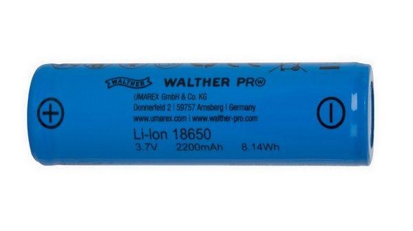 Walther Pro Batterie Li-Ion ICR 18650 Walther Pro Batterie Li-Ion ICR 18650