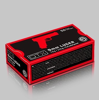 GECO DTX 9mm 115 gr Vollmantel-Rundkopf GECO DTX 9mm 115gr Vollmantel-Rundkopf 1.000 Stück