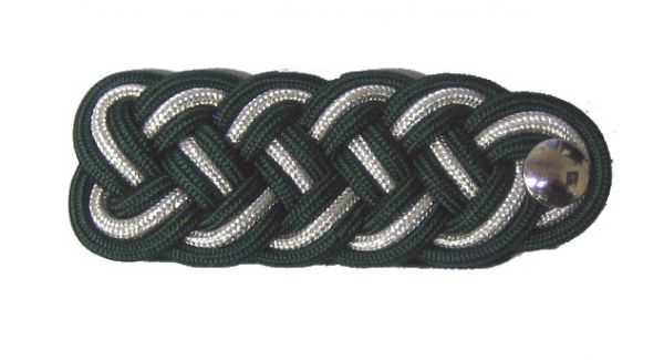 Schulterklappe grün/silber Gau Schulterklappe grün/silber/grün Gau