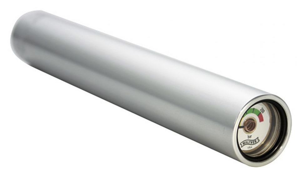 Walther SLIMLINE Alu-Pressluftkartusche 200 bar, silber Walther SLIMLINE LP-Alu-Pressluftkartusche 200 bar, silber