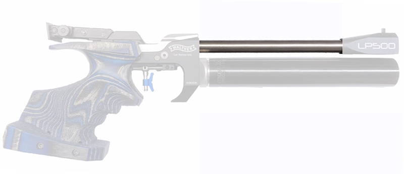 Edelstahllaufmantel für Walther LP500 (neu) Zusatzgewicht Edelstahllaufmantel für Walther LP500 (neu) Zusatzgewicht